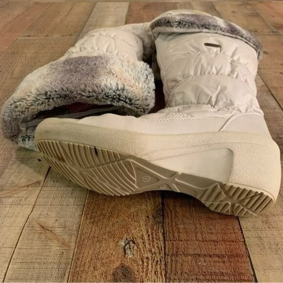 Pajar Zip faux fur cream winter snow boots women’s size 10 - Picture 8 of 11